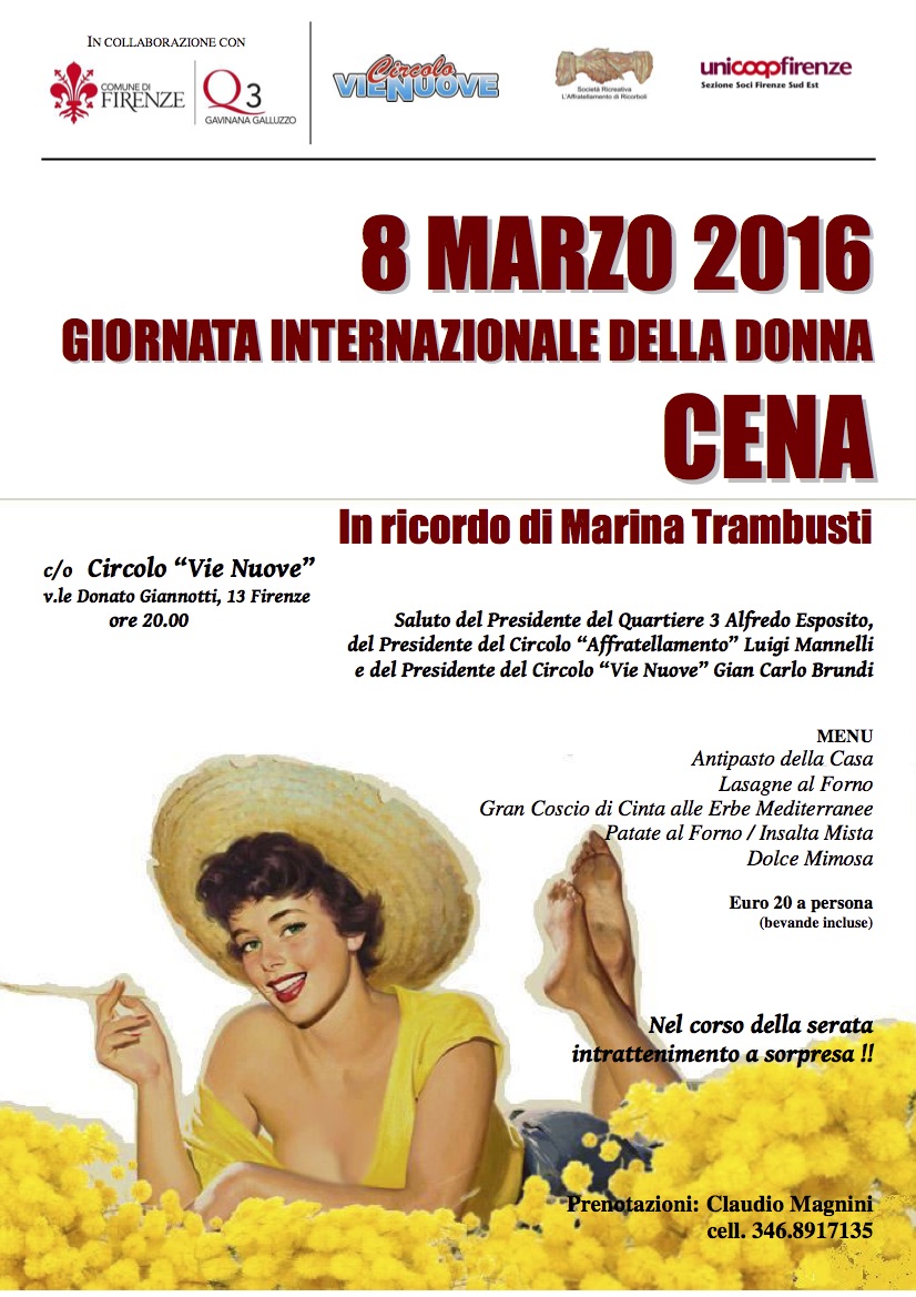 Cena Festa Donna 2016