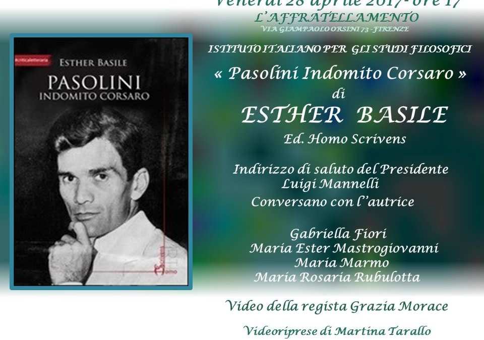 Pasolini indomito corsaro