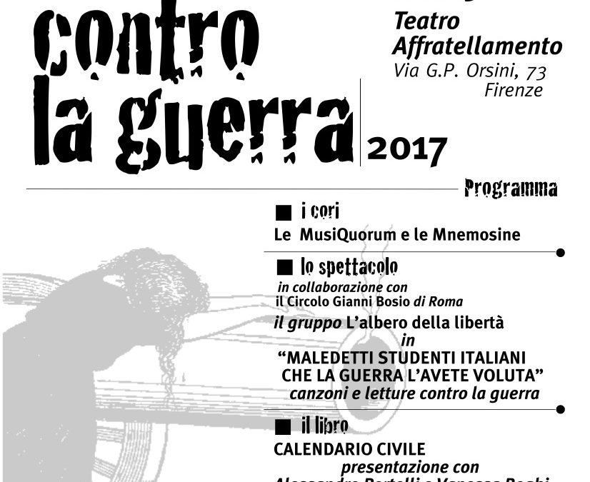 Canzoni contro la guerra 2017