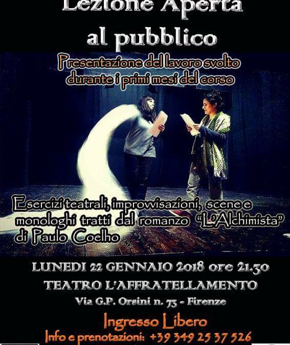 SCUOLA DI TEATRO PERBACCO, Lezione aperta al pubblico