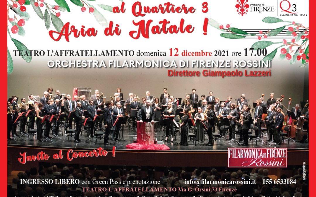 ARIA DI NATALE, Concerto dell’Orchestra Filarmonica di Firenze Rossini