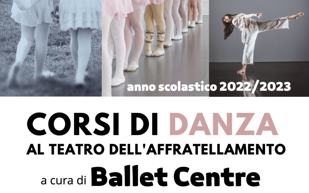 NUOVI CORSI DI DANZA (DA 3 OTTOBRE 2022)