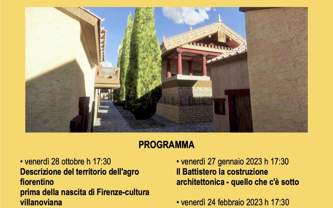 FIRENZE, PRIMA DI FIRENZE • Ciclo di Storia, origini e territorio