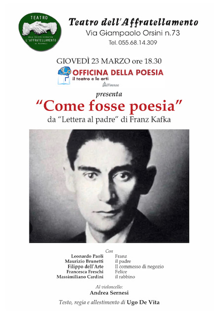 Officina della Poesia, presenta COME FOSSE POESIA