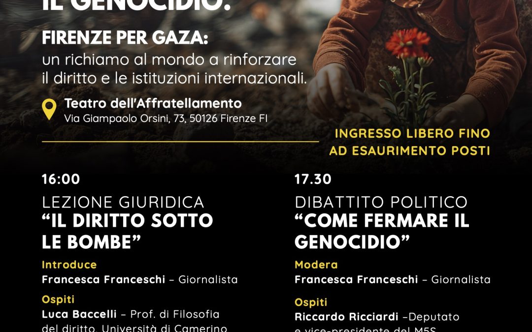 FERMARE IL GENOCIDIO. FIRENZE PER GAZA