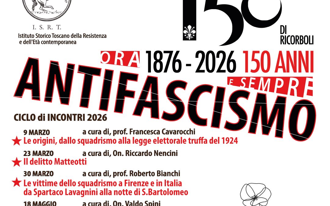 ANTIFASCISMO, ciclo 2026 a cura di L’Affratellamento e ISRT
