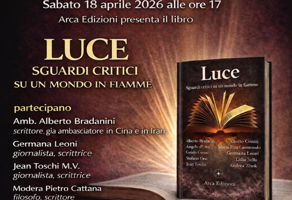 LUCE, SGUARDI CRITICI SU UN MONDO IN FIAMME, presentazione del libro